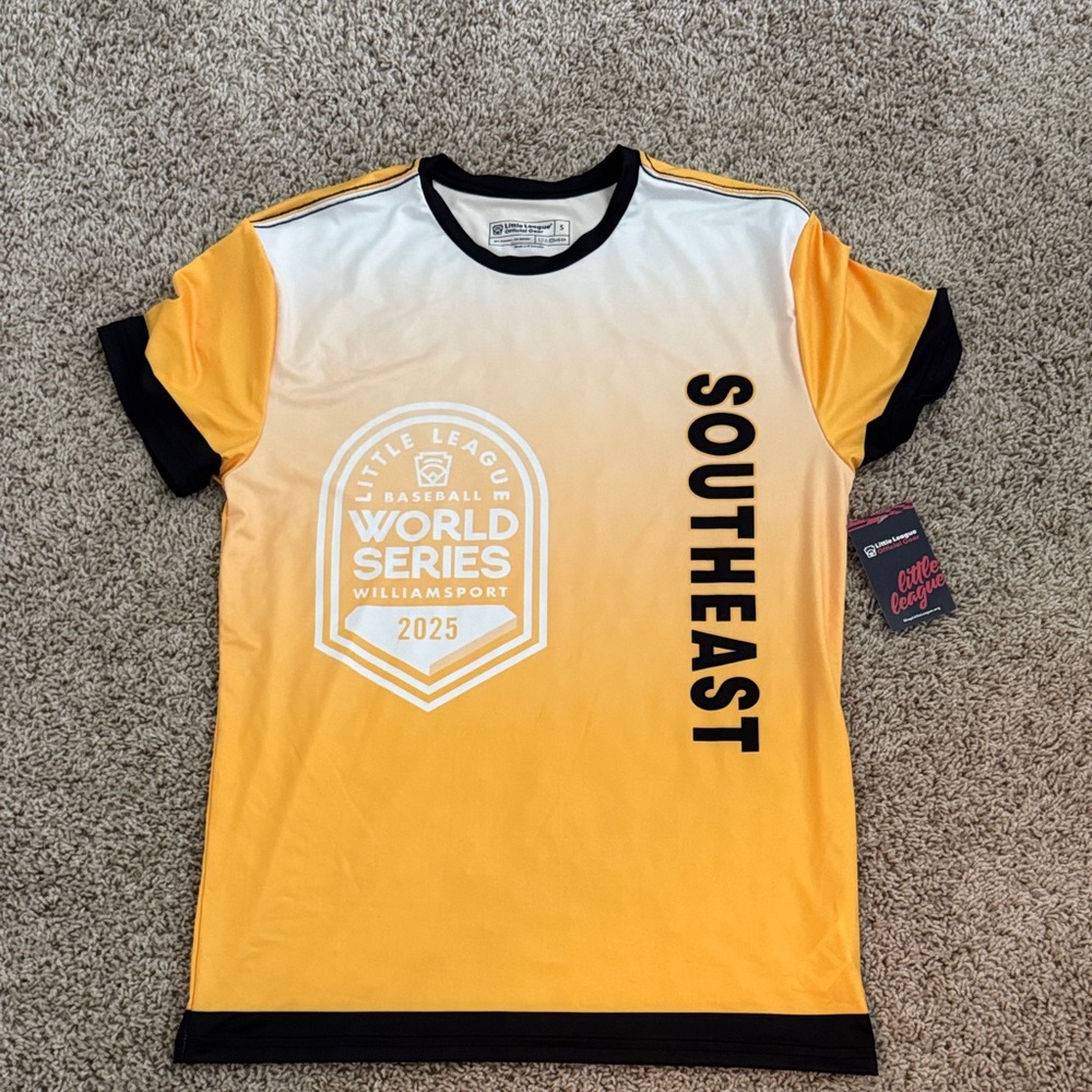 World Series 2025 Southeast Gradient Baseball Tee - Yellow/White